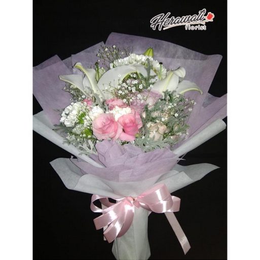 Hand Bouquet - Buket Bunga Wedding Bunga Lily